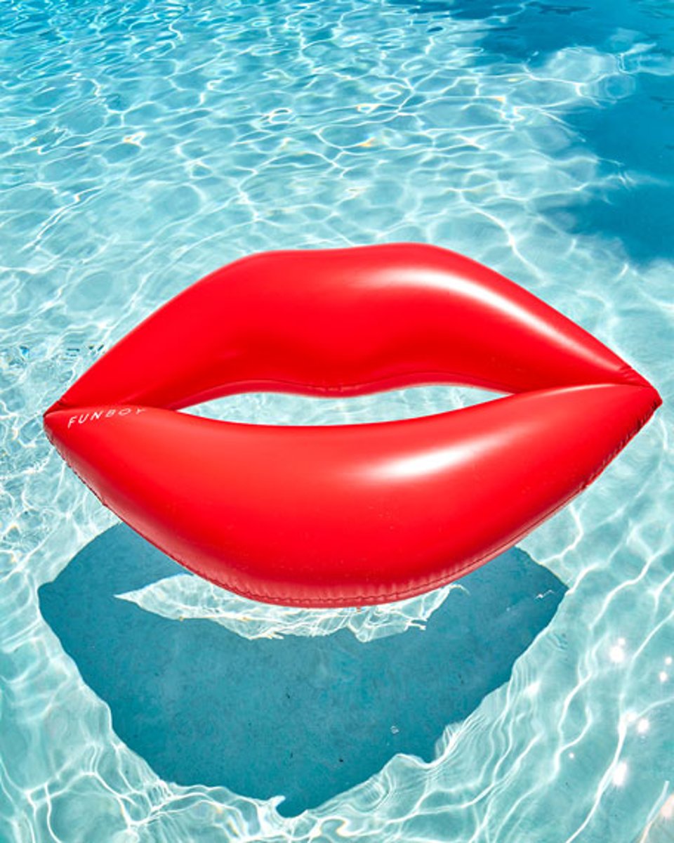 Lippen opblaasbaar | inflatable lips | groot | Summer Fun | Water floating Row | 180CM*160CM | Zwemband | Swimring | rood